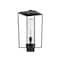 Z-Lite Sheridan 1 Light Outdoor Post Mount Fixture, Black And Seedy 594PHBS-BK - alternate 5